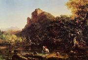 Thomas Cole Mountain Ford oil painting on canvas
